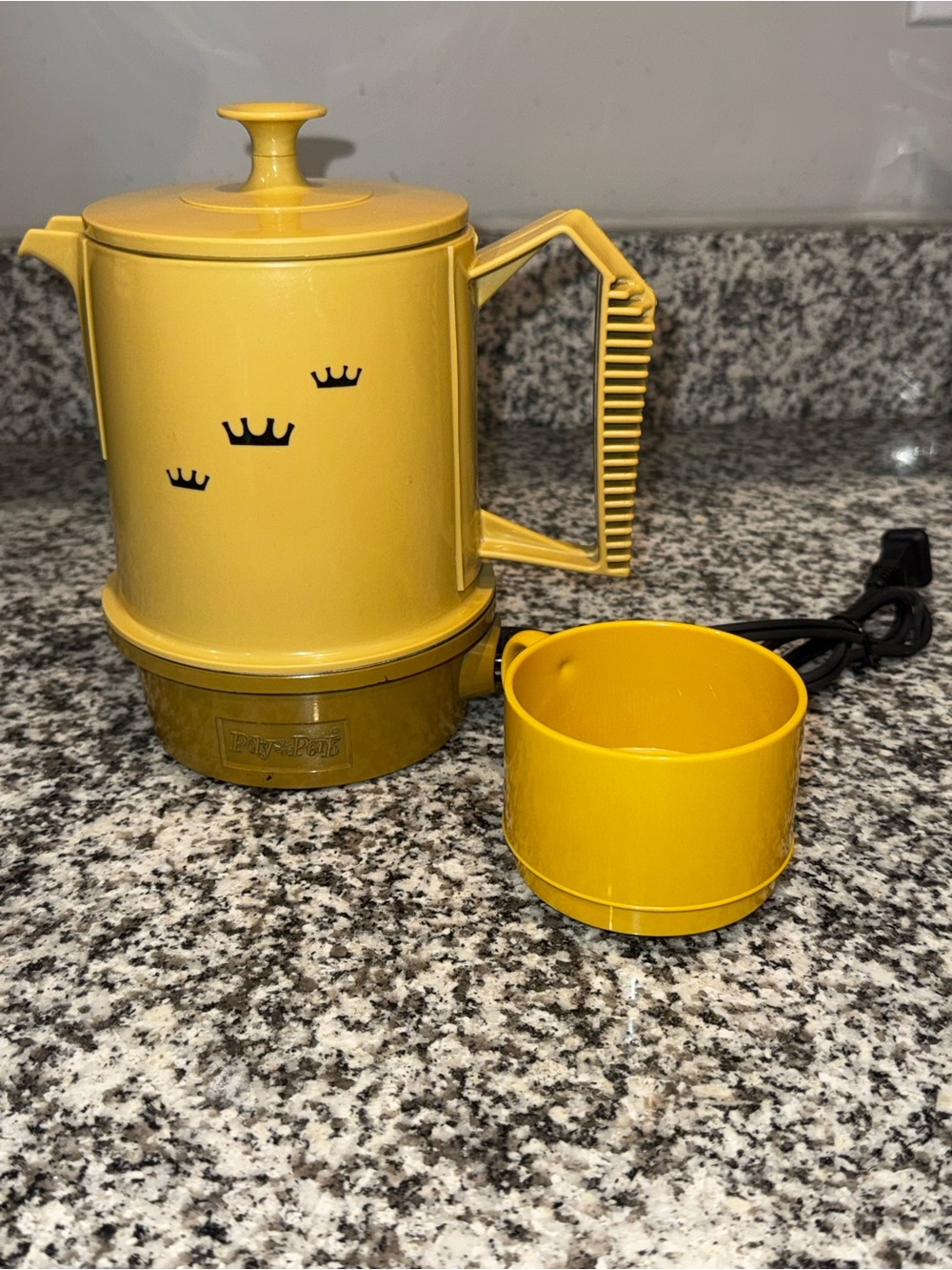Poly Perk Vintage Electric Percolator Coffee Maker Harvest Gold
